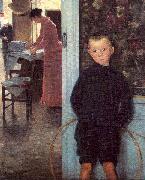 Mathey, Paul Woman Child in an Interior oil on canvas